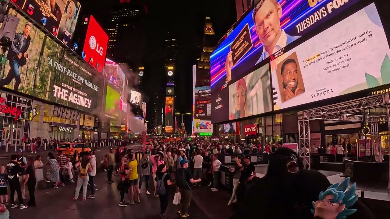 Time Square walk through.