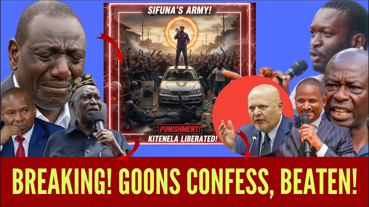 BREAKING! ICC LANDS AS SIFUNA's ARMY FOILS RUTO'S ABDUCTION PLOT IN KITENGELA — “GOONS” ARRESTED