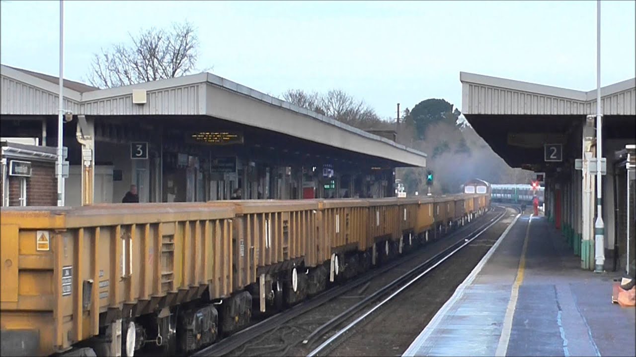 Trains at Haywards Heath December 2014