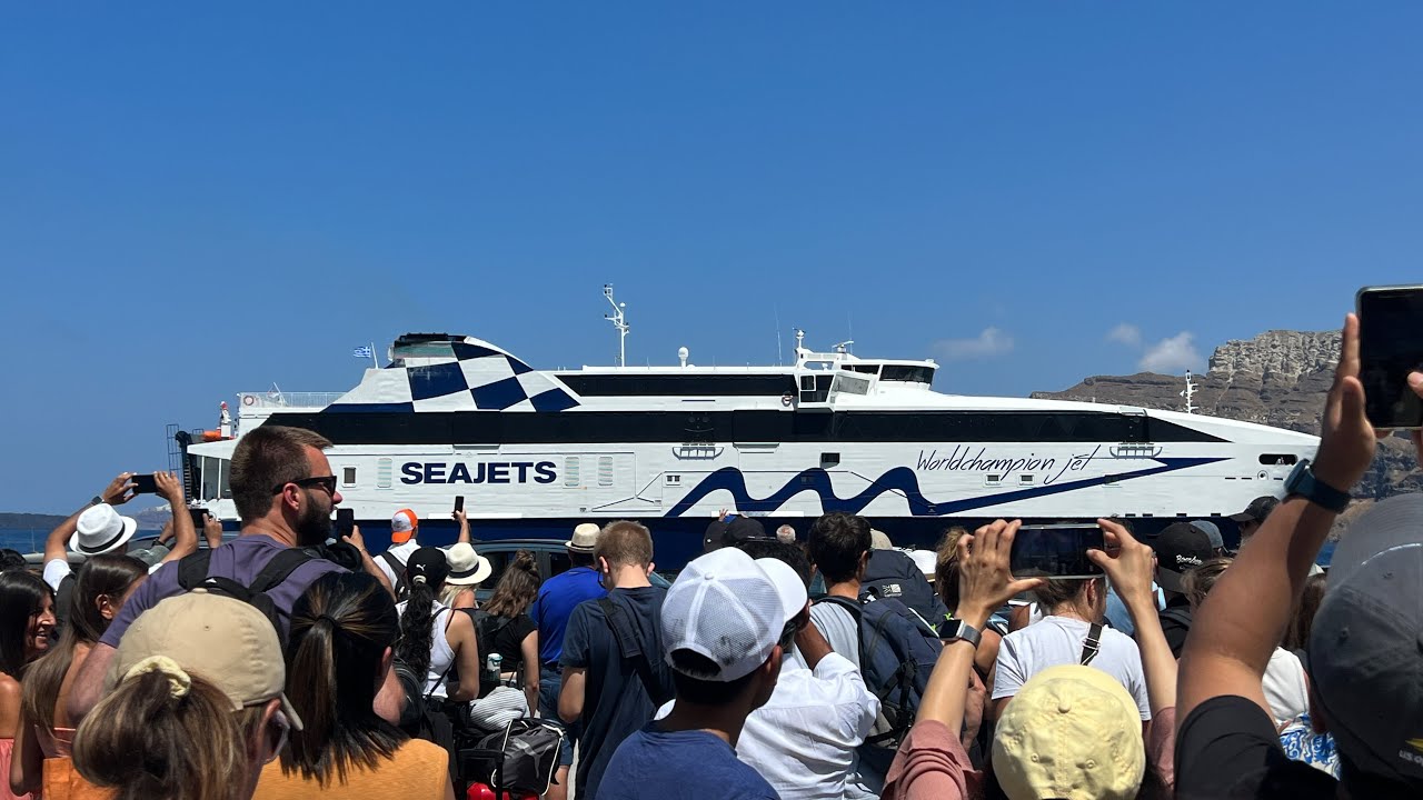 Milos to Santorini SeaJets Ferry Greek Islands