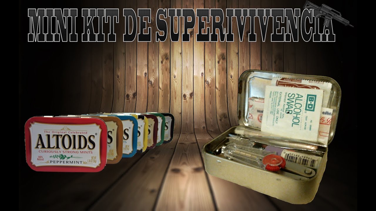 mini kit de supervivencia en una lata de mentas (EDC en espanol)