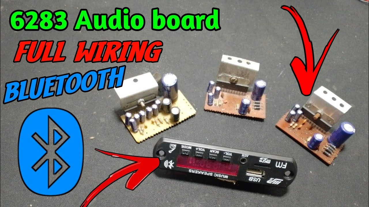 How To Make 6283 Audio Board Connection || 6283 Audio Board Ka Full Wiring Kaise Kaare ||