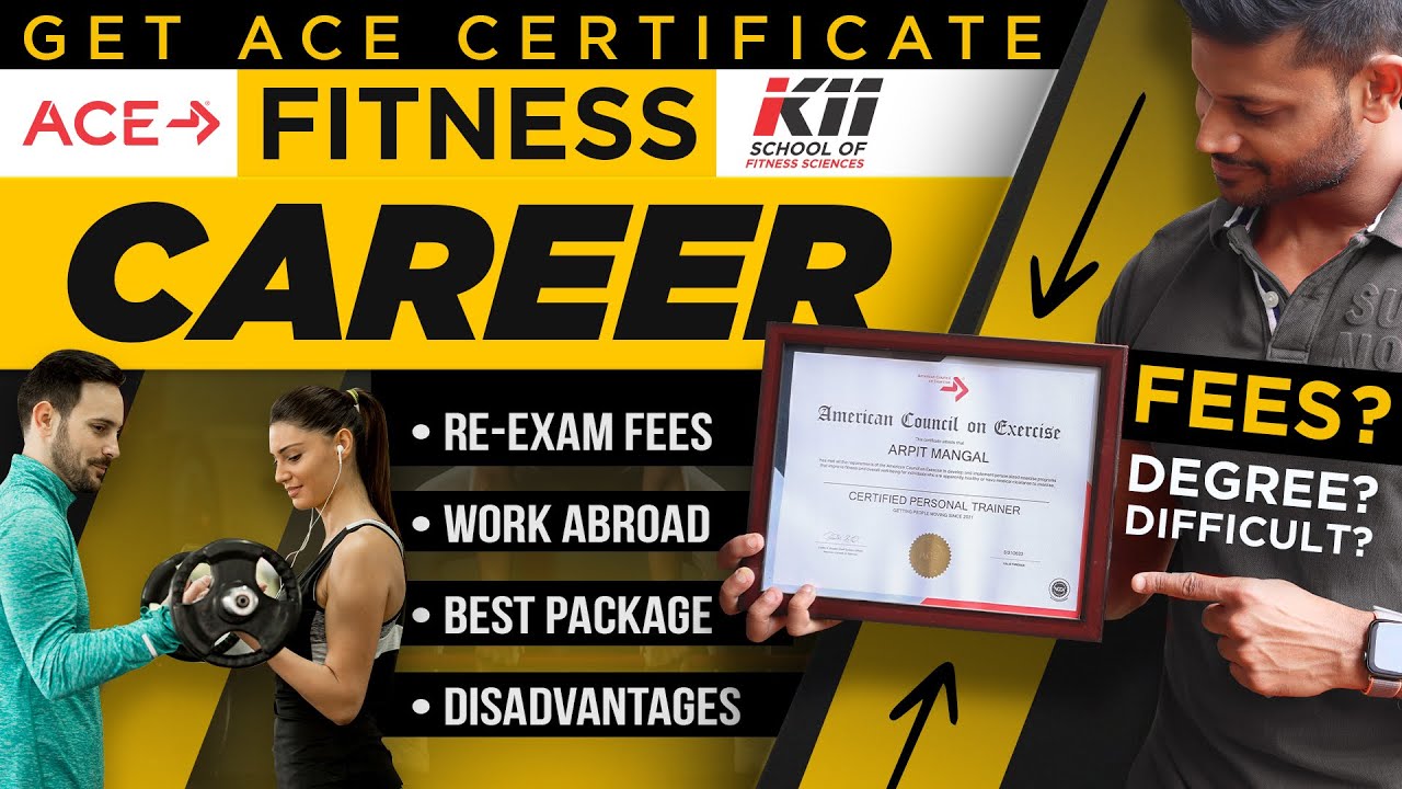 HOW TO GET ACE PERSONAL TRAINER CERTIFICATE || ACE OR K11 ?? #gym #career #fitness
