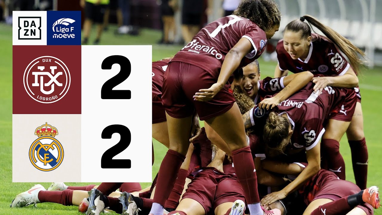 DUX Logroño vs Real Madrid CF (2-2) | Resumen y goles | Highlights Liga F