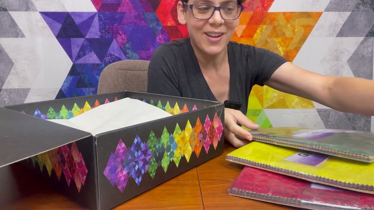 Распаковка комплекта Gravity Quilt Kit, блок месяца 2025 года, Jaybird Quilts X Northcott Fabrics
