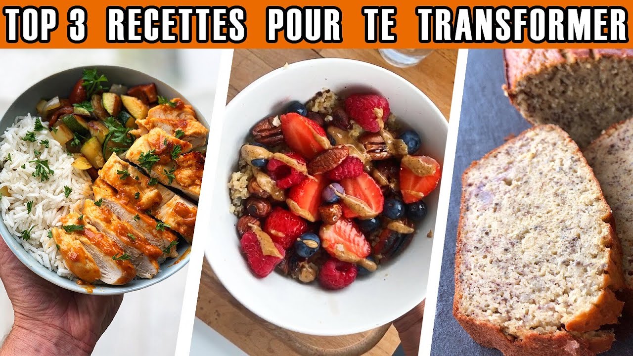 3 RECETTES FACILES ET RAPIDES POUR TE TRANSFORMER ! 😱