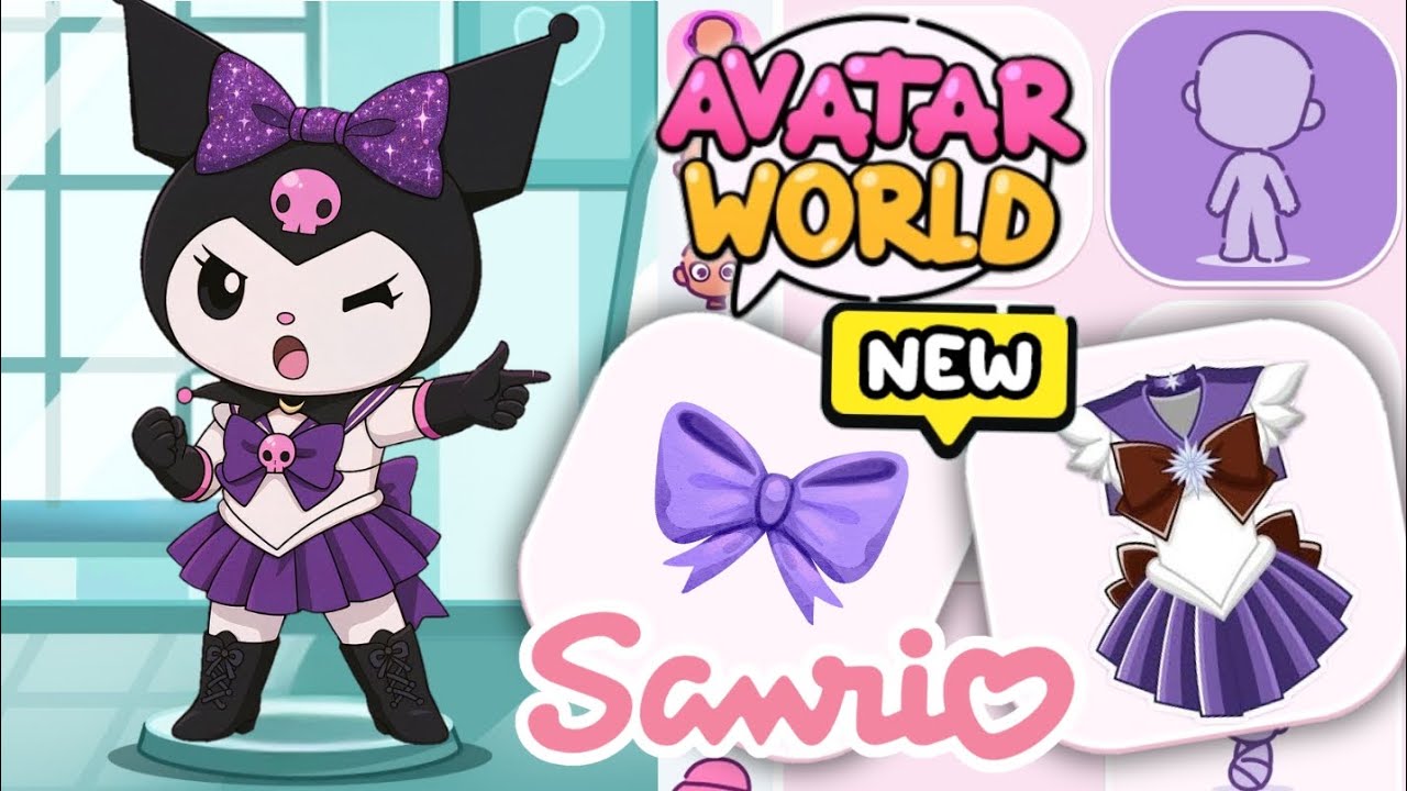 HOW TO MAKE NEW KUROMI SAILOR MOON CRYSTAL SO CUTE SANRIO 💜 IN AVATAR WORLD AND TOCA BOCA WORLD 😍🌎