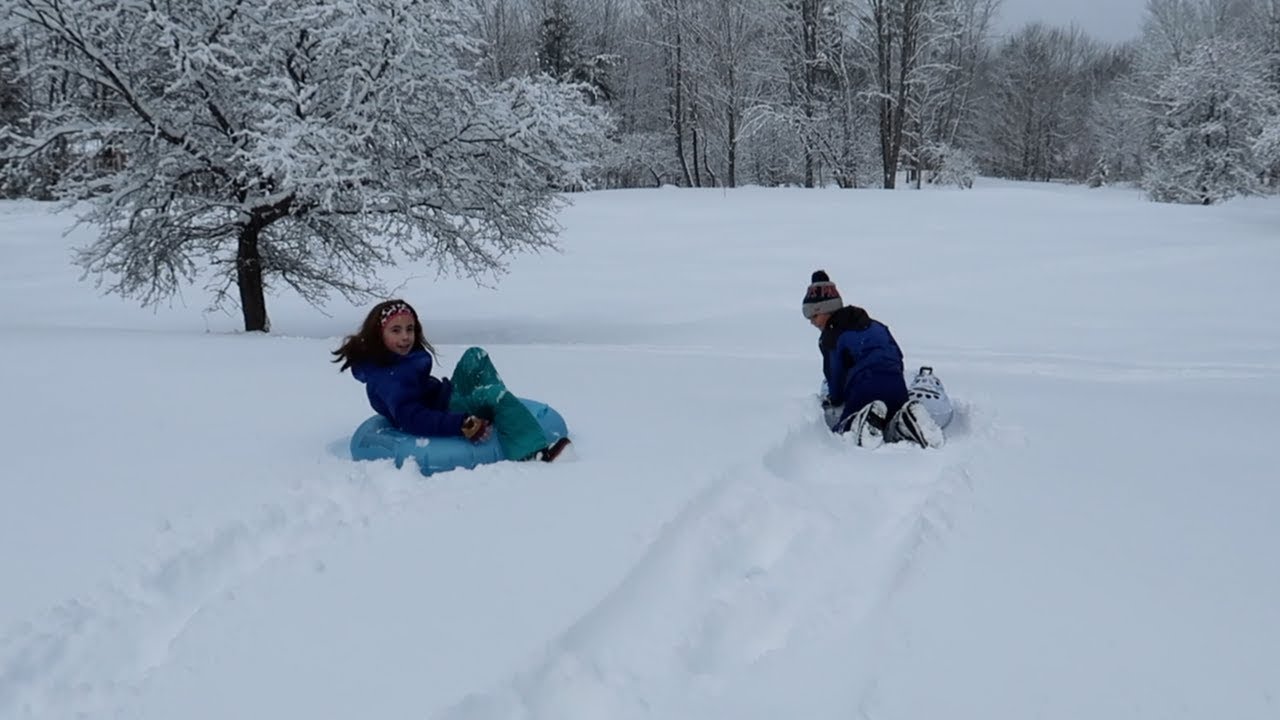 Kids getting Lost in the Snow ~ Making Maple Syrup on The Homestead
