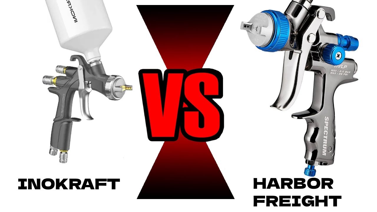 INOKRAFT VS HARBOR FRIEGHT ( best cheap starter paint gun)