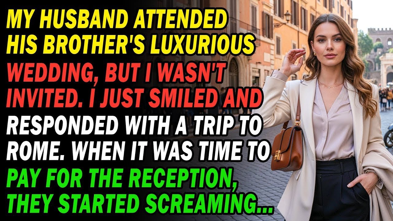 🚫I Wasn't Invited To My BIL's Wedding💒 I Smiled And Went To Rome😏 When It Was Time To Pay, They