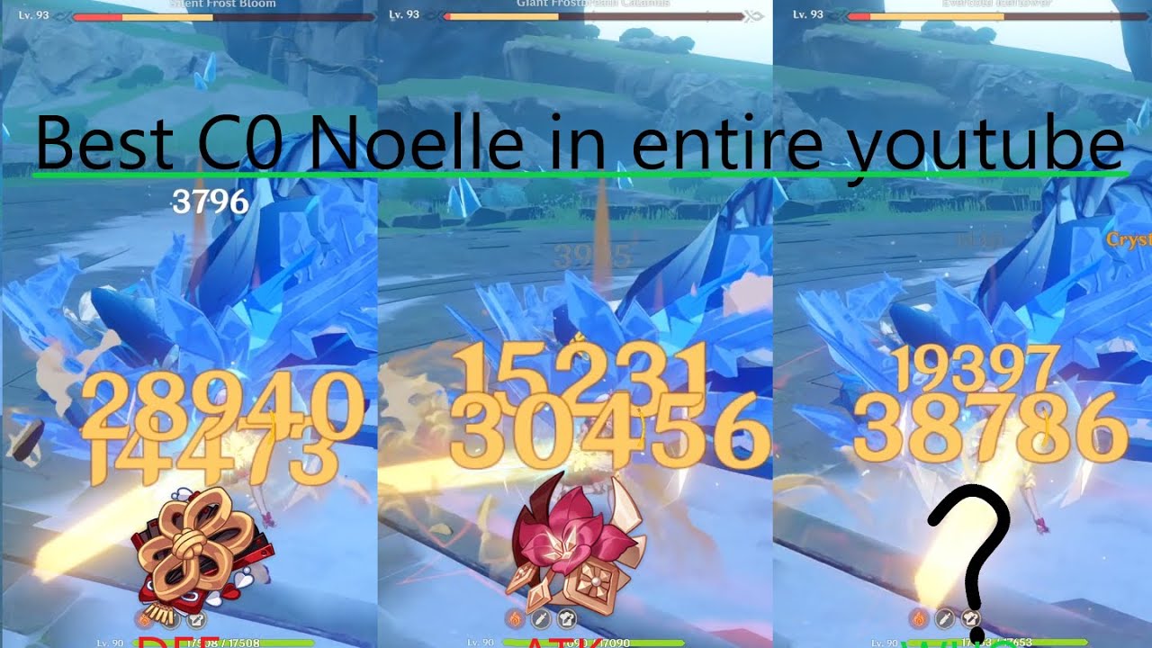 C0 noelle ATK vs DEF comparison | BEST C0 build