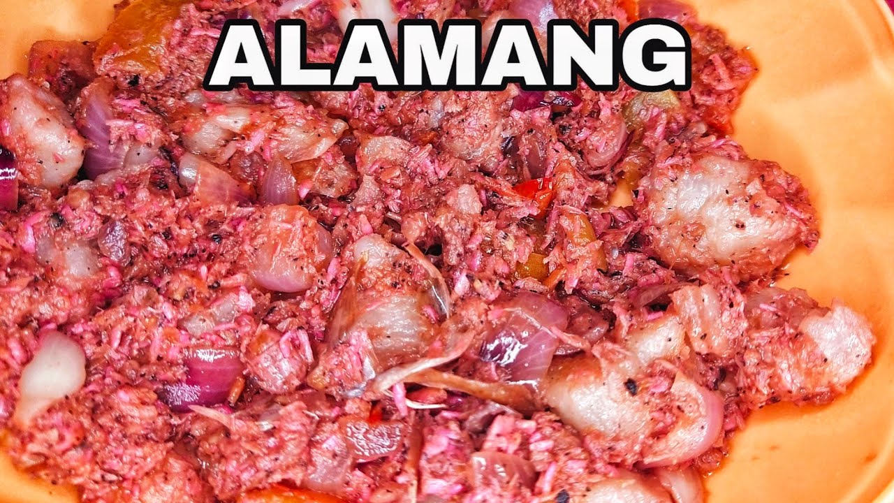 HOW TO COOK ALAMANG WITH TABA NG BABOY