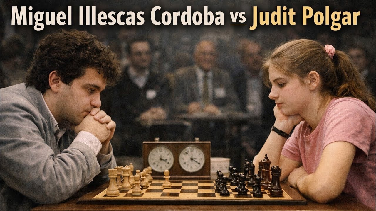 Miguel Illescas Cordoba vs Judit Polgar ◉ OHRA-B Amsterdam 1989 | Classic Chess Battle