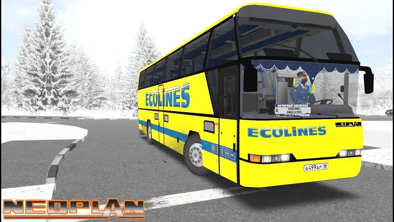 Neoplan N 116F лайнер в Русской Глубинке