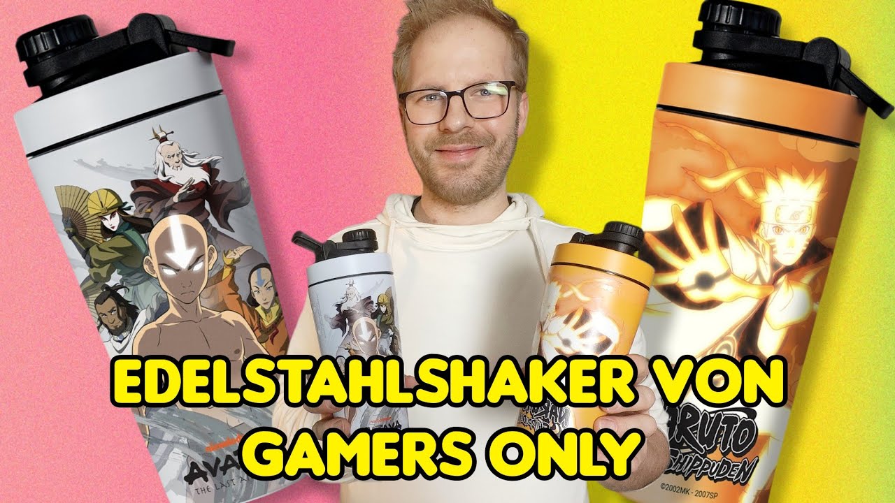 Edelstahlshaker von GAMERS ONLY im Test - Avatar Naruto Hello Kitty Turtles 