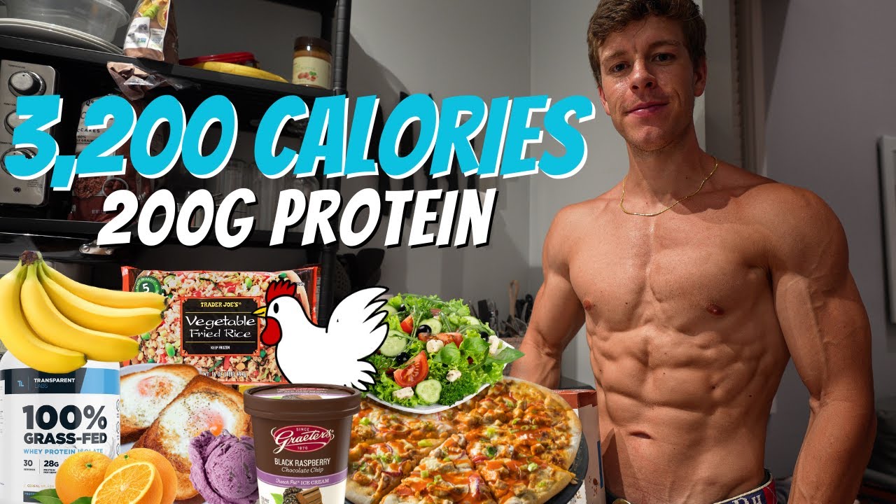 Full Day of Eating 3,200 Calories | EXTRA High Protein Diet To Build Muscle