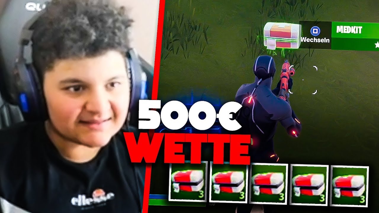 Wer findet mehr Medikits in Fortnite Challenge (500&euro;!) | Can Wick
