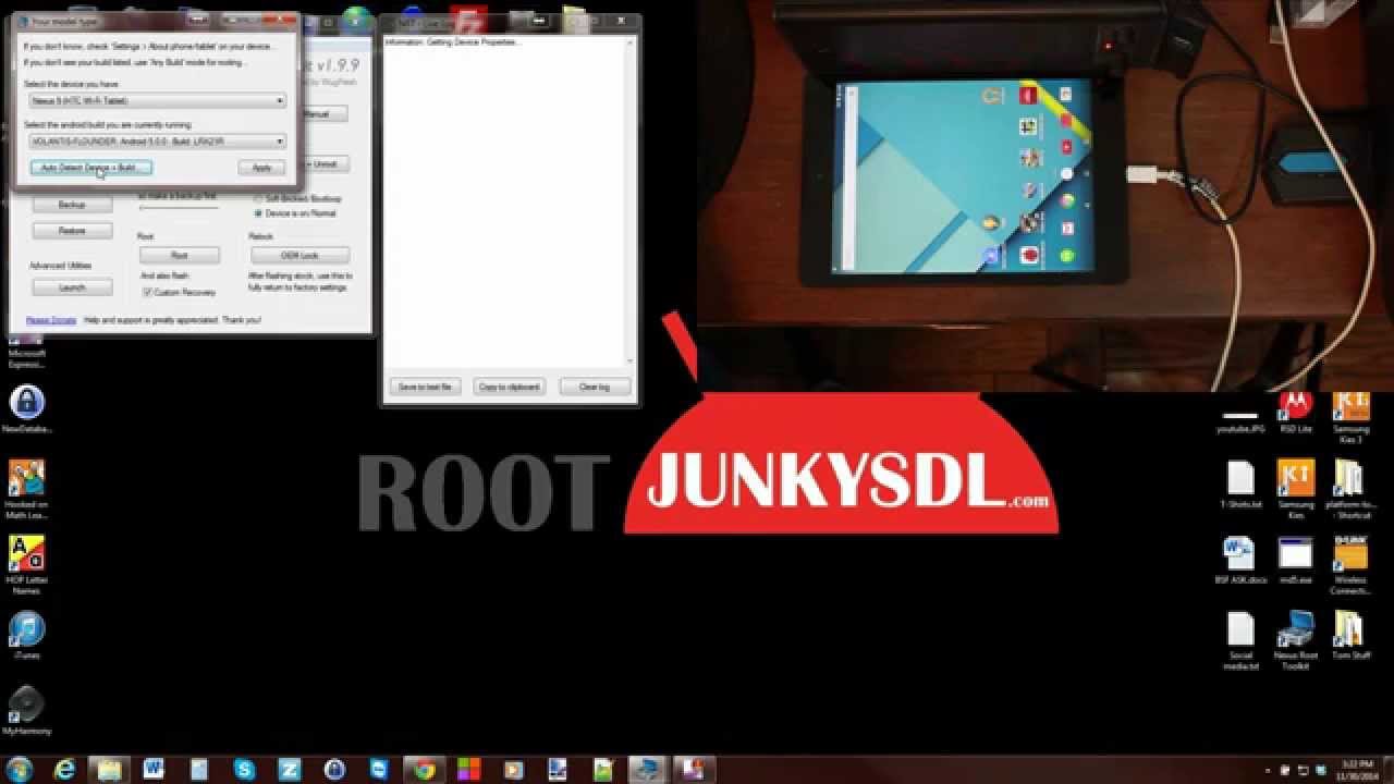 Nexus Root Tool Kit Automatically and manually Selecting you device