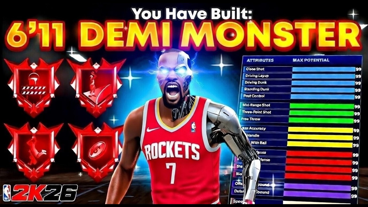 *NEW* UNPATCHABLE BEST BUILD is OVERPOWERED🔥🔥🔥NBA2K26 BEST ALL AROUND BUILD!