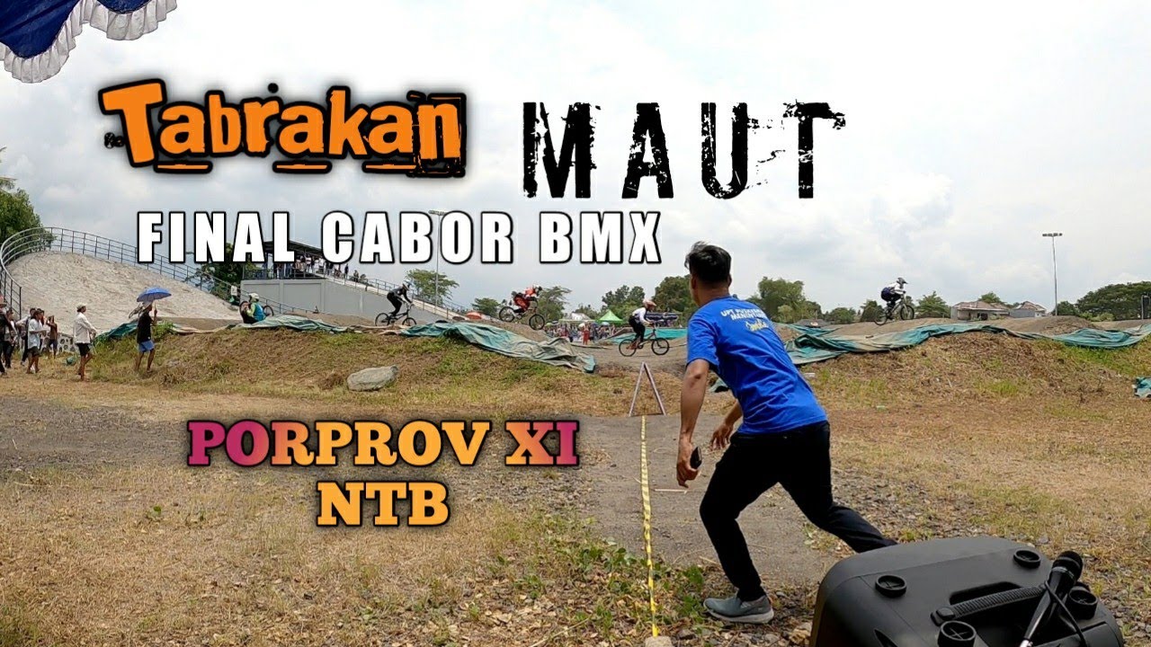 Tabrakan diFINAL Porprov Balap Sepeda BMX ...