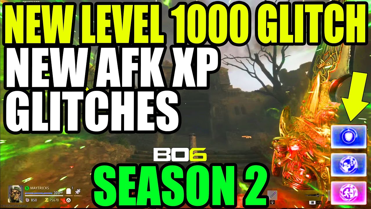 BO6 ZOMBIE GLITCH: NEW LEVEL 1000 GLITCH BO6 NEW AFK XP GLITCH BO6 NEW GOD MODE GLITCH BO6 GLITCH