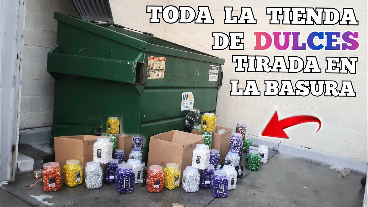 DUMPSTER DIVING 🇺🇸🇲🇽  Lo que tiran en USA /encuentro toda una tienda  de dulces en la basura
