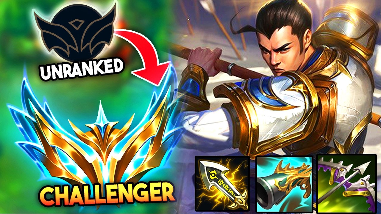 FULL CRIT XIN ZHAO 1 SHOTS IN 1 SECOND (Q & W HAVE HIDDEN CRIT RATIOS) IN HIGH ELO - Gameplay Guide