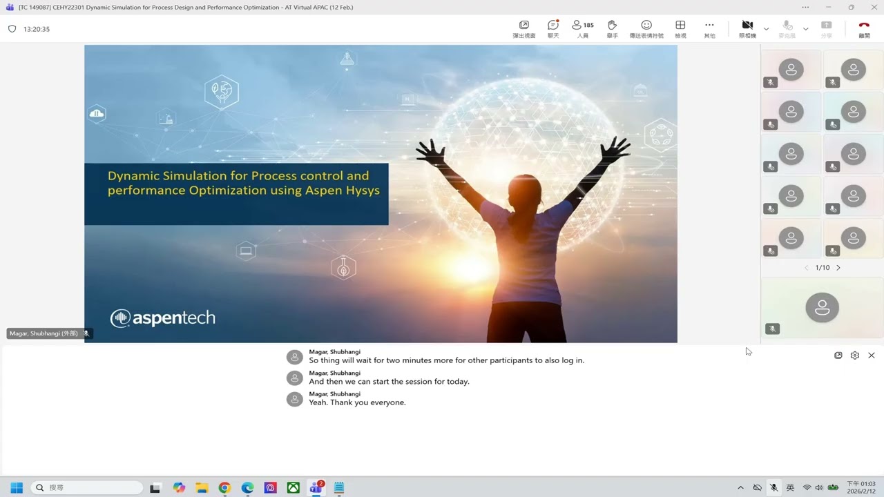 CEHY22301 Dynamic Simulation for Process Design and Performance Optimization using Aspen HYSYS