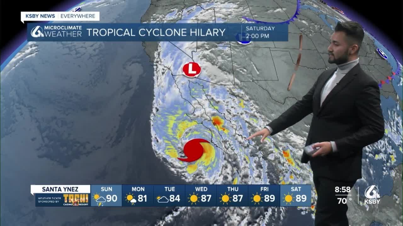 Picture perfect conditions linger for a little longer ahead of Hurricane Hilary's landfall