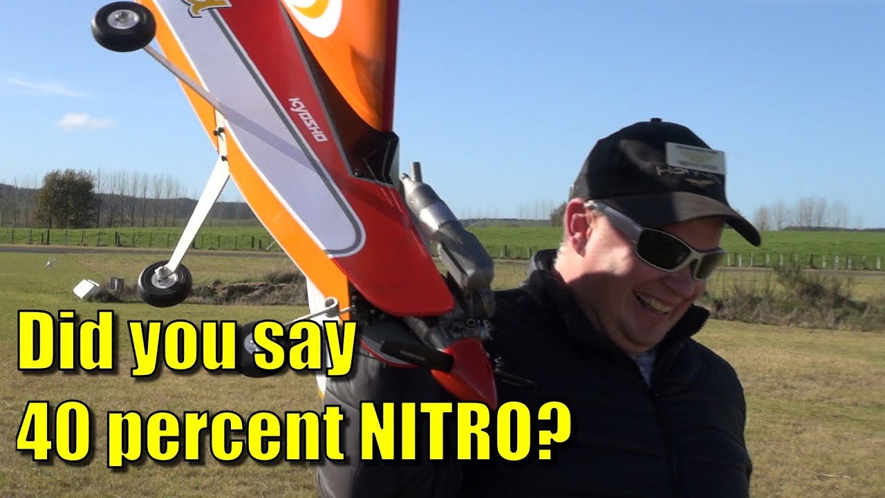Test-pilot Tim's Calmato RC plane on 40% nitromethane