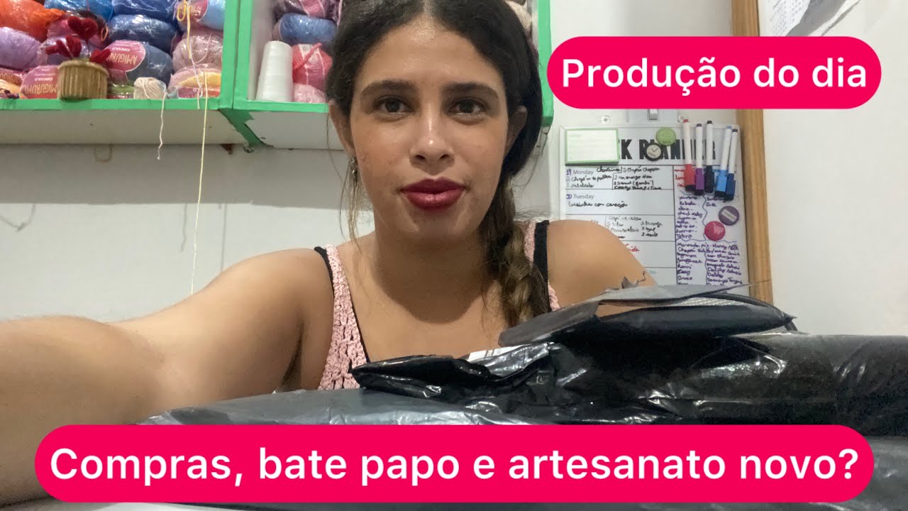 Produção do dia ✨ Comoras, bate papo e artesanato novo?