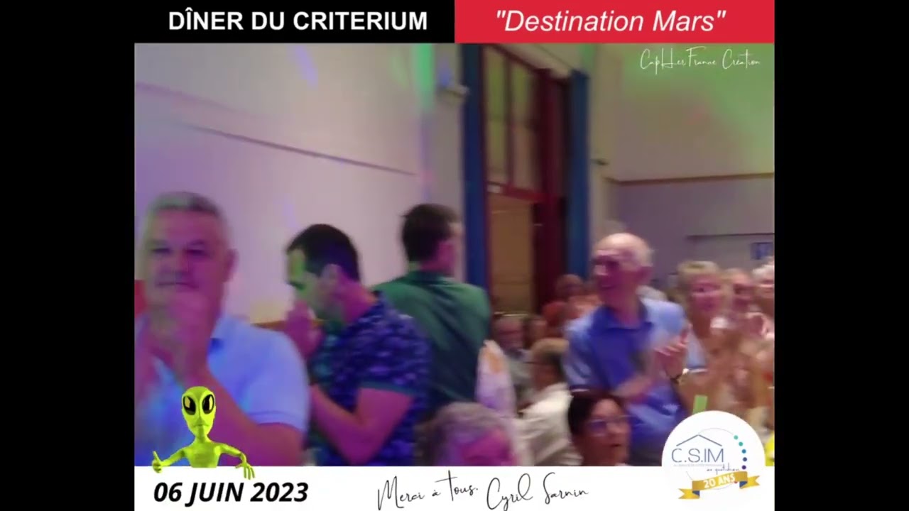 Le d&icirc;ner du Crit&eacute;rium sur MARS, le 06 juin 2023.