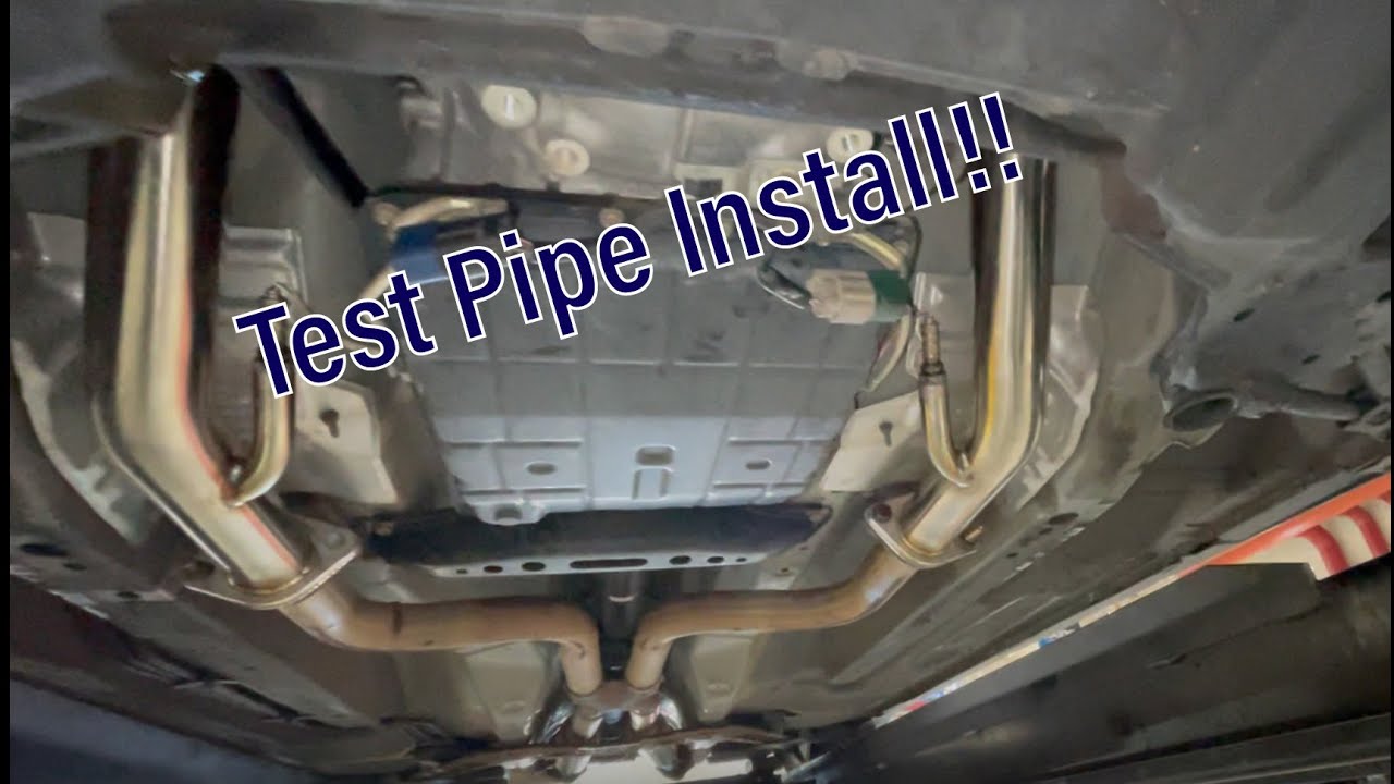 Test Pipe Install On G35!!!