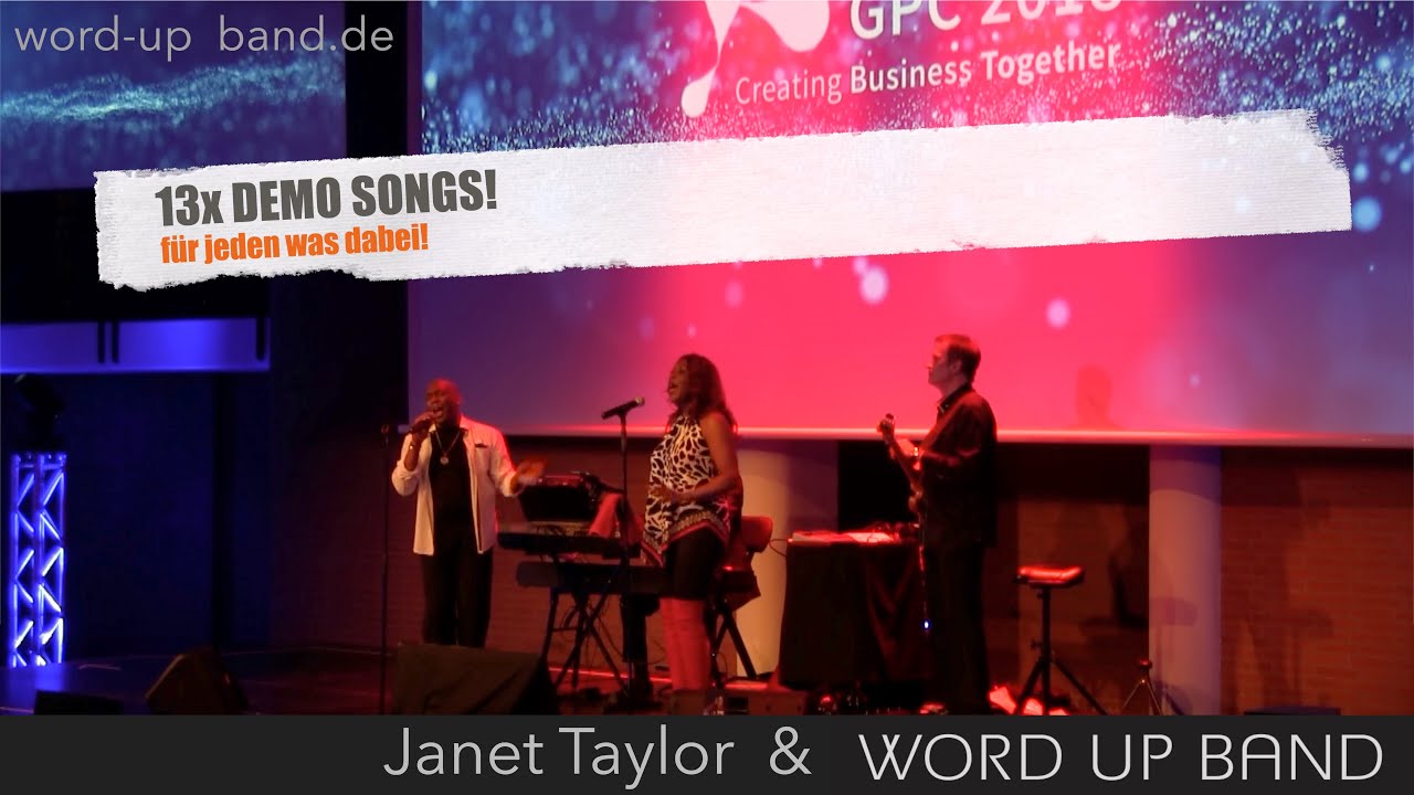 Janet Taylor WORD UP BAND Hochzeitsband Bayern Hessen Partyband Frankfurt Liveband Coverband Mainz
