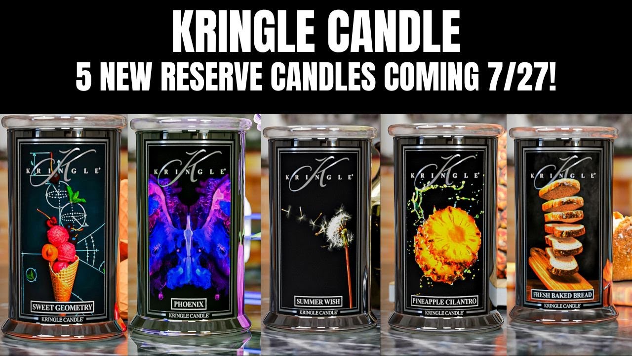 KRINGLE CANDLE 5 NEW Reserve Candles Coming 7/27!