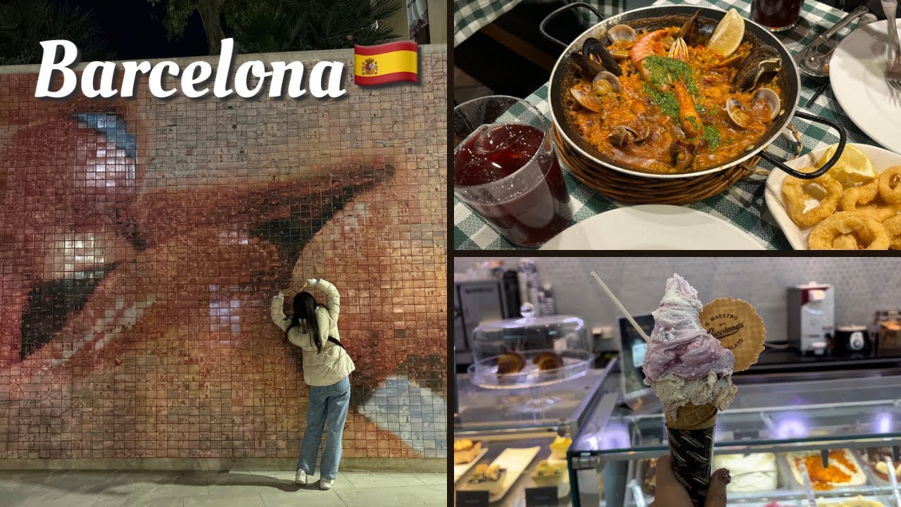 [바셀 브이로그🇪🇸] #1 바르셀로나 맛집&명소 총집합💛 | 신혼여행지 메카!✨ | 스페인에 잘생긴 남자가 그렇게 많다며?!🤭💕