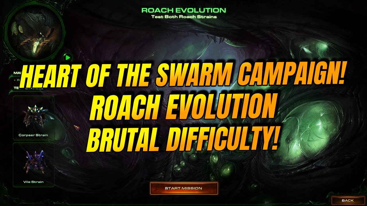 Roach Evolution | BRUTAL | All Bonus Objectives | Starcraft 2: Heart of the Swarm! Hunter!