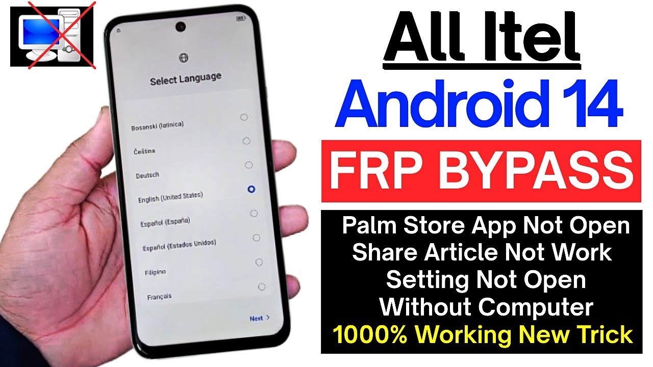 Itel Android 14 FRP Bypass Without PC | No Share Option, No Settings Open | 100% Working New Method
