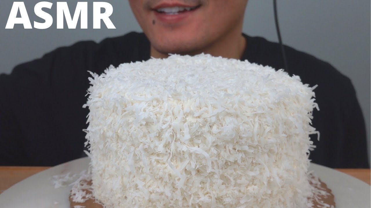 ASMR | Coconut Cake | The Hangry Mole Eating Show