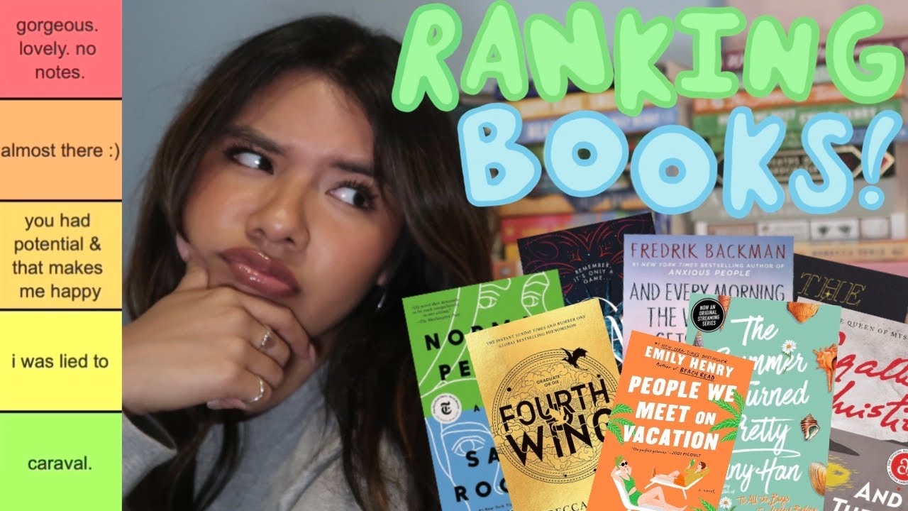 ranking all the books i read during my 1st year on booktube