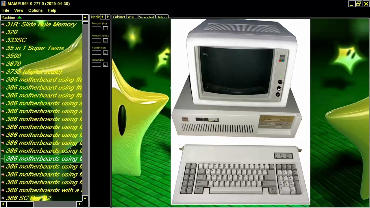 ATTRACT MODE MAME MESS 386 OPTi 82C391 Chipset 199x Unknown IBM PC AT 5170 CLONE PROBLEM BOOT START
