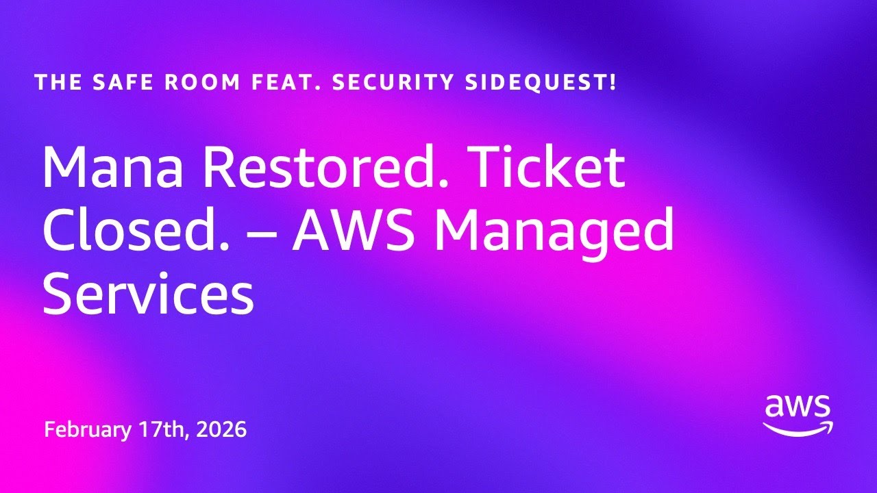 Mana Restored. Ticket Closed. – AWS Managed Services
