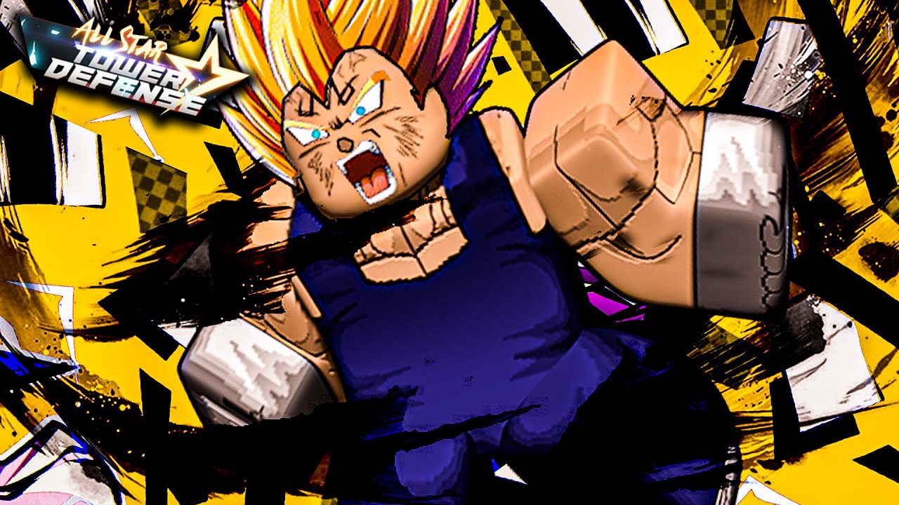 (FINAL FLASH!) Majin Vegeta On All Star Tower Defense