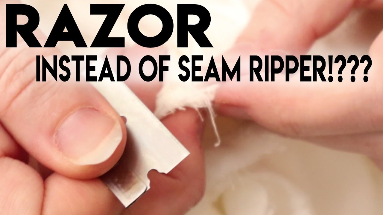 How to Use a Razor Instead of a Seam Ripper for Sewing Projects