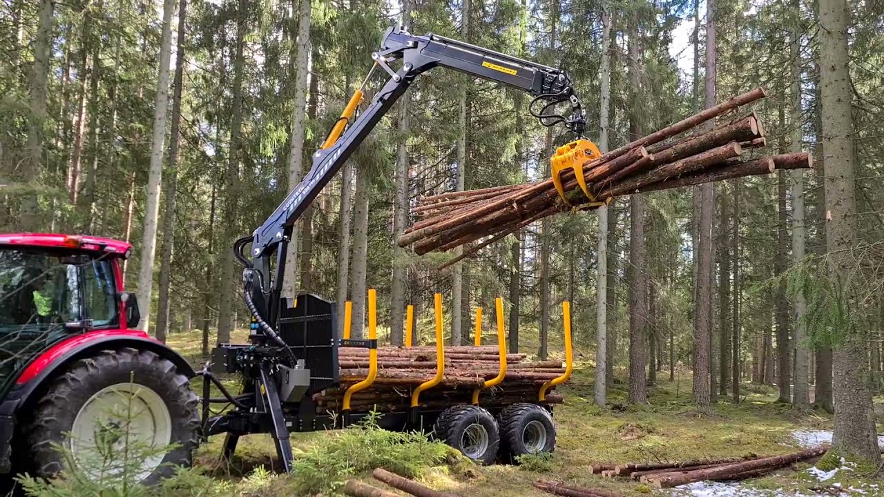 Country 130D med 8,5Pro kran och Valtra N104