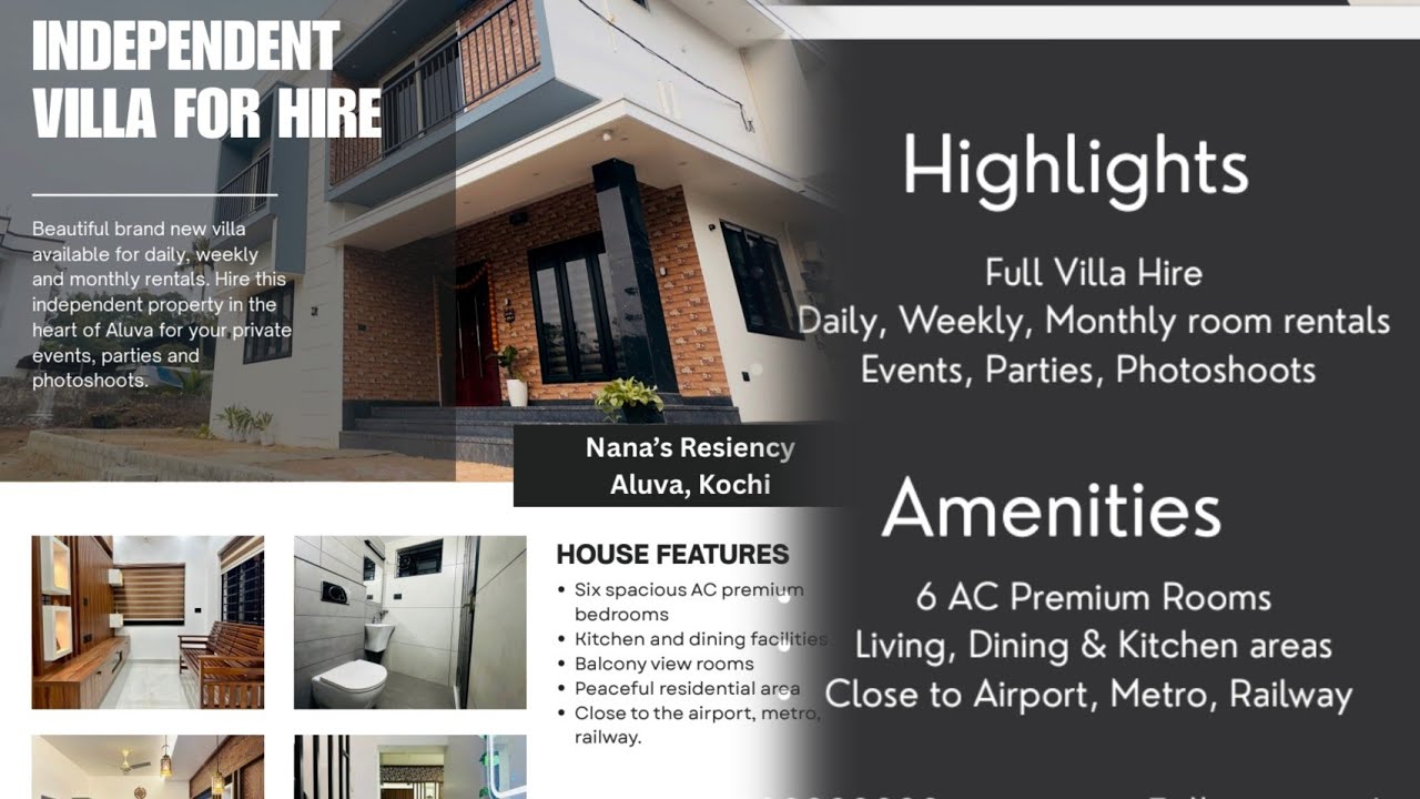 Perfect Stay for Big & Small Families | Kochi – Aluva | Best Family Stay in Kochi | Nana's Residency