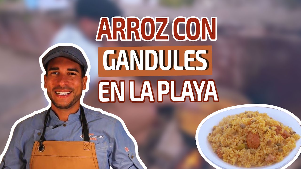 Cocinando en la playa 🌴 ARROZ con GANDULES | Edgardo Noel