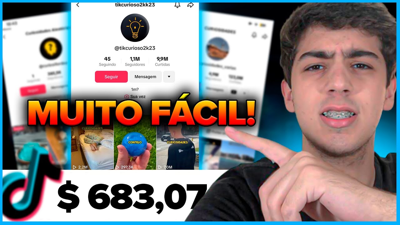 COMO CRESCER NO TIKTOK RÁPIDO SEM APARECER (CANAL DARK #1)