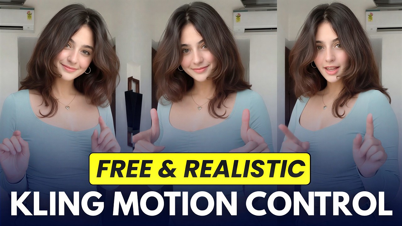 I Created a Realistic AI Influencer with Kling Motion Control (100% FREE)