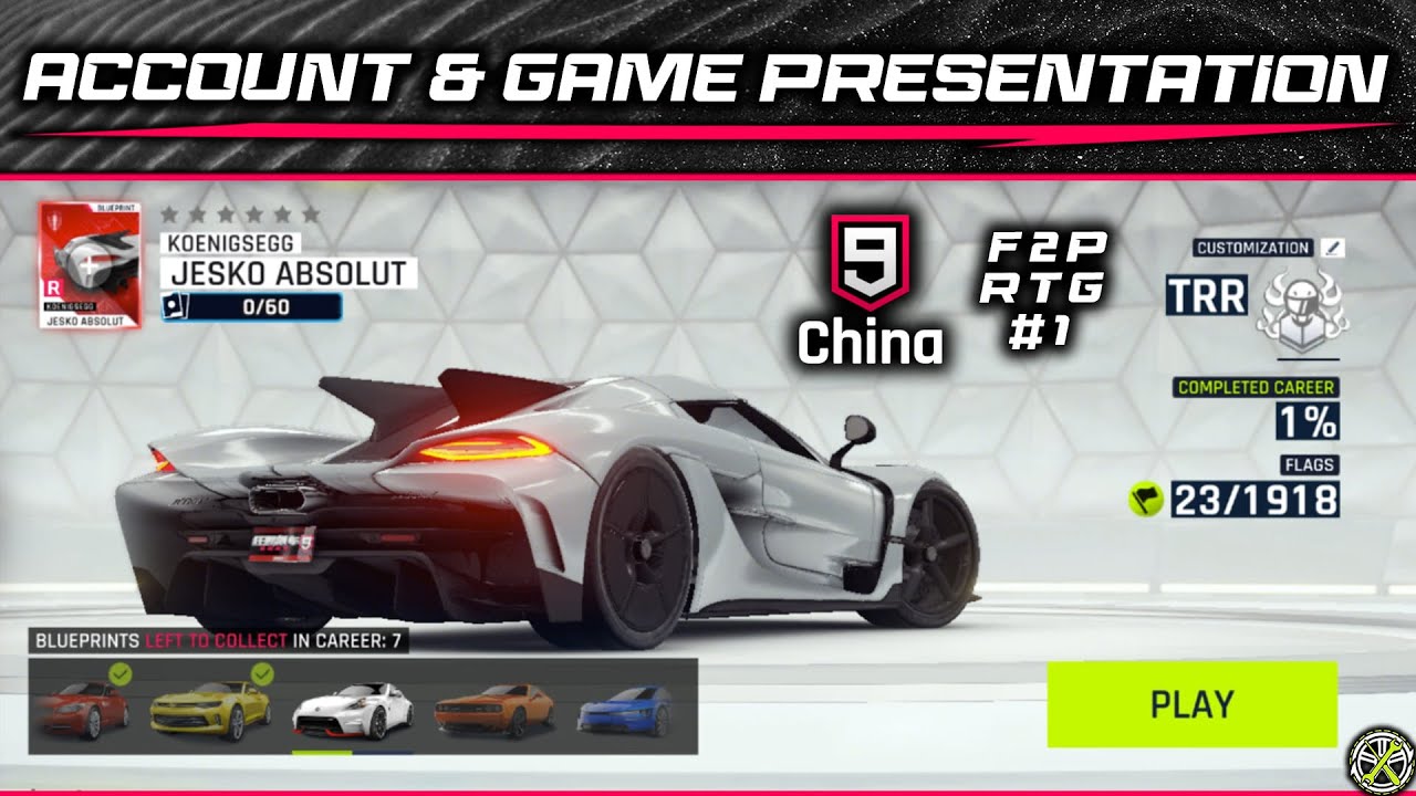 Asphalt 9 China | Account & Game presentation | F2P RTG #1